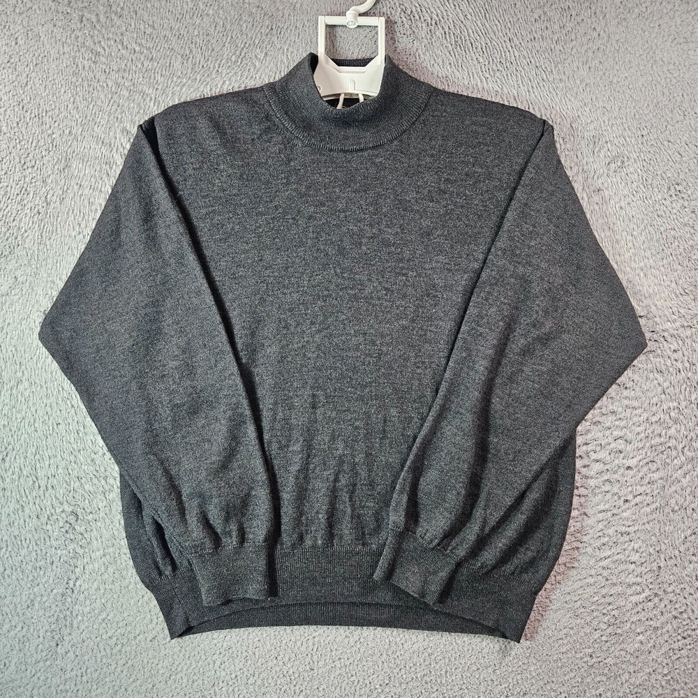 Bernini Beverly Hills Sweater‎ Women Large Wool Blend Charcoal